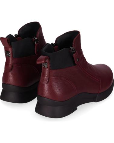 BOTA CHIKA10 RE JACARANDA 01 BORGONHA COM ZÍPER BURDEOS-BURGUNDY