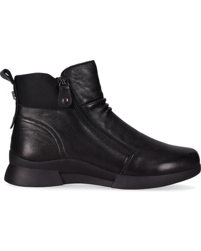 BOTA CHIKA10 JACARANDA 01 PRETA COM FECHO DE ZÍPER NEGRO-BLACK