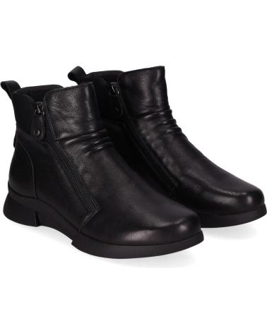 BOTA CHIKA10 JACARANDA 01 PRETA COM FECHO DE ZÍPER NEGRO-BLACK