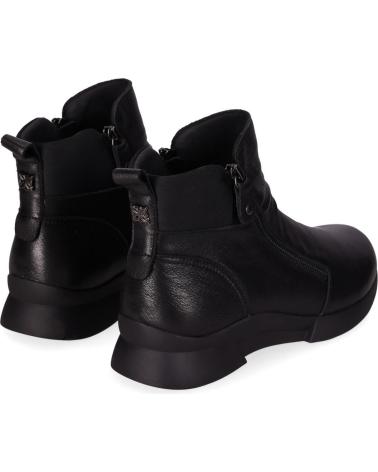 BOTA CHIKA10 JACARANDA 01 PRETA COM FECHO DE ZÍPER NEGRO-BLACK