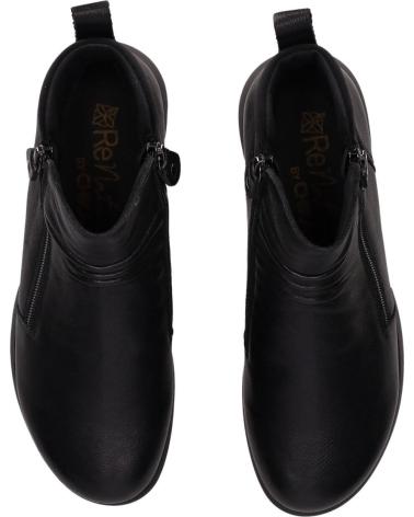 BOTA CHIKA10 JACARANDA 01 PRETA COM FECHO DE ZÍPER NEGRO-BLACK