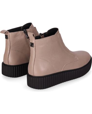 CHIKA10 RE TIPUANA 01 TAUPE STIEFELETTE MIT FRONTREISSVERSCHLUSS UND PROFILSOHLE TAUPE-TAUPE