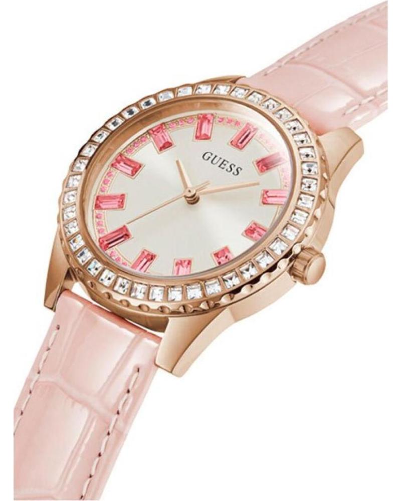 RELÓGIO GUESS GW0032L2 ROSA COM CRISTAIS ROSA