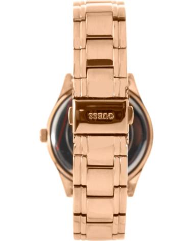 RELÓGIO GUESS GW0047L2 TOM OURO ROSA COM MOSTRADOR MADREPÉROLA E DATA ROSA