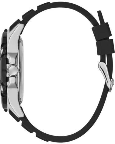 RELÓGIO GUESS GW0061G1 ESQUELETO AUTOMÁTICO PRETO COM BRACELETE DE SILICONE NEGRO