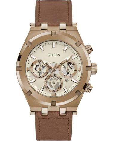 OROLOGIO GUESS GW0262G3 CRONOGRAFO ORO ROSA CON CINTURINO MARRONE MARRON