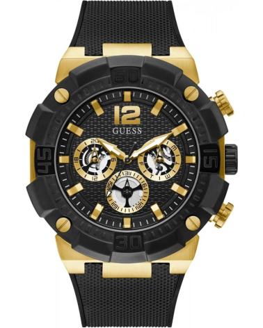 OROLOGIO GUESS GW0264G3 CRONOGRAFO ORO E NERO CON QUADRANTE MULTIFUNZIONE NEGRO