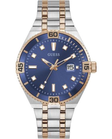 OROLOGIO GUESS GW0330G3 ACCIAIO BICOLORE TONALITÀ ORO ROSA E QUADRANTE BLU ROSA