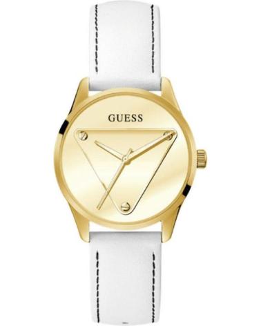 GUESS GW0399L1 QUADRANTE DORATO CINTURINO BIANCO BLANCO