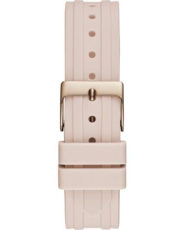 RELÓGIO GUESS GW0407L3 ROSA COM DETALHES BRILHANTES E BRACELETE DE SILICONE ROSA
