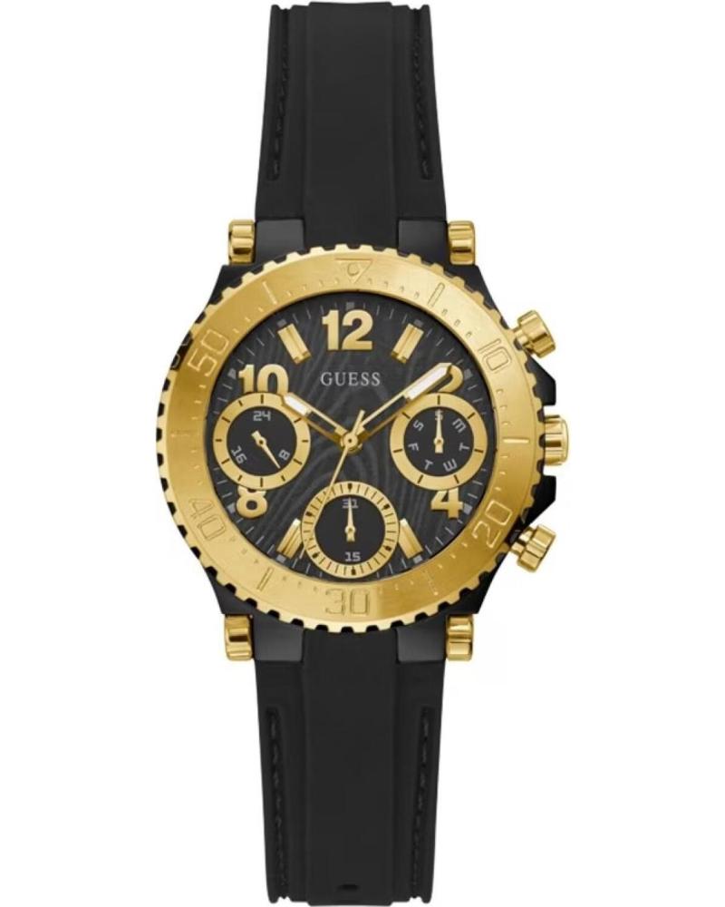 OROLOGIO GUESS GW0466L1 CRONOGRAFO NERO E ORO DA DONNA NEGRO