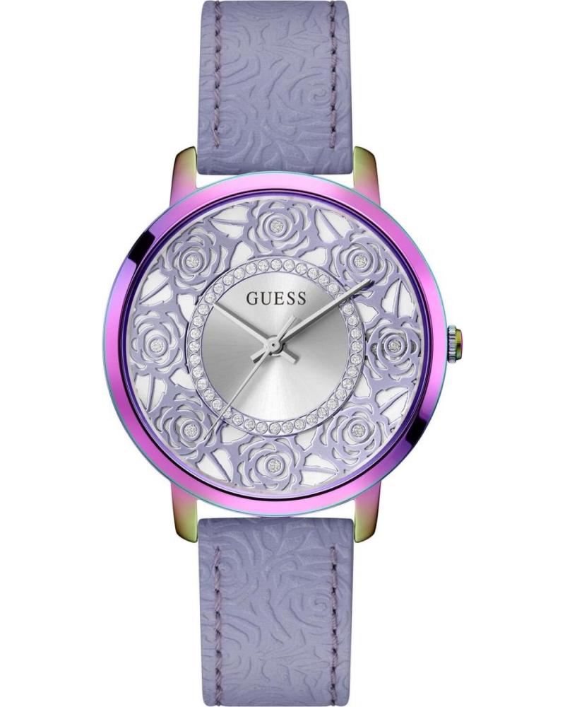 GUESS GW0529L4 - OROLOGIO CON QUADRANTE DECORATO E CINTURINO VIOLA MORADO