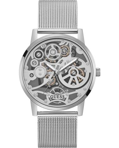 GUESS GUESS GW0538G1 RELOJ DE HOMBRE CON ESFERA ESQUELETO Y BRAZALETE DE MALLA GRIS