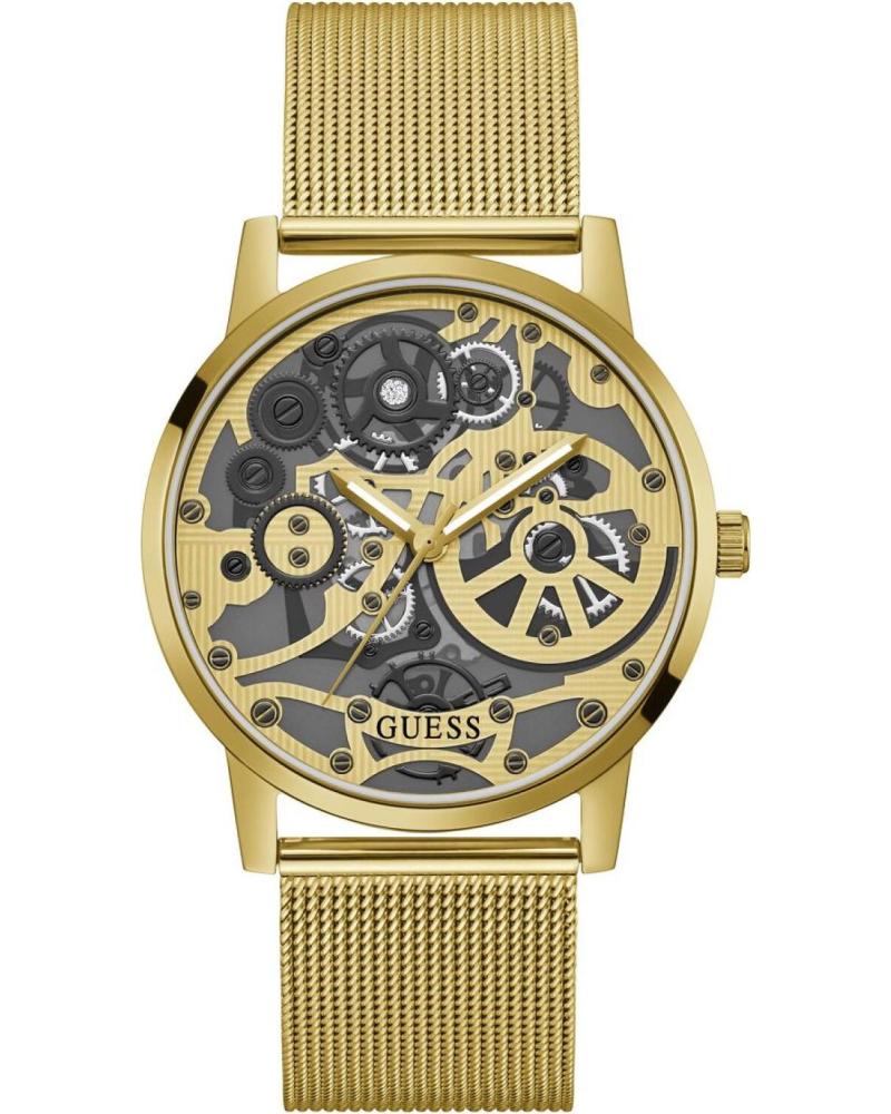 GUESS GUESS GW0538G2 RELOJ DE HOMBRE CON ESFERA ESQUELETO Y BRAZALETE DE MALLA DORADO