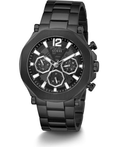 OROLOGIO GUESS GW0539G3 CRONOGRAFO ACCIAIO INOSSIDABILE TONO NERO NEGRO