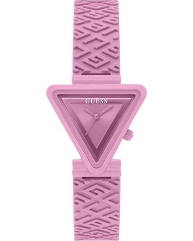 OROLOGIO GUESS GW0543L2 ROSA CON CASSA TRIANGOLARE E CINTURINO STAMPATO ROSA