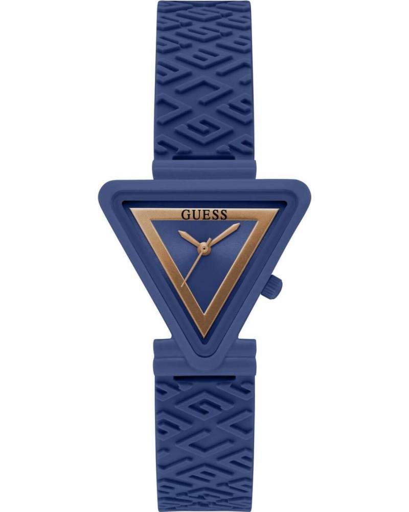 RELÓGIO GUESS GW0543L7 COM MOSTRADOR TRIANGULAR AZUL AZUL