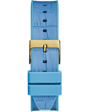 RELÓGIO GUESS GW0553L3 AZUL COM DETALHES DOURADOS E CRISTAIS AZUL