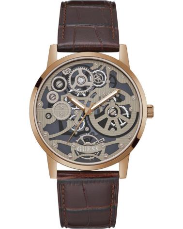 GUESS GW0570G2 MARRONE | CASSA ORO ROSA | CINTURINO PELLE MARRONE MARRON