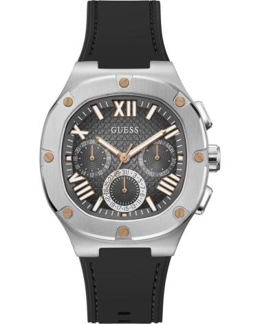 OROLOGIO GUESS GW0571G1 NERO CON CINTURINO IN SILICONE NEGRO