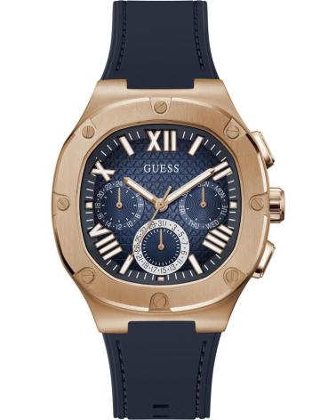 OROLOGIO GUESS GW0571G2 BLU CON CASSA DORATA E CINTURINO IN SILICONE AZUL