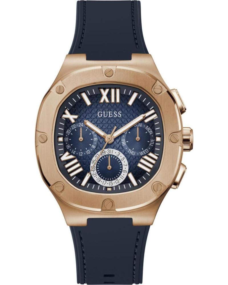 OROLOGIO GUESS GW0571G2 BLU CON CASSA DORATA E CINTURINO IN SILICONE AZUL
