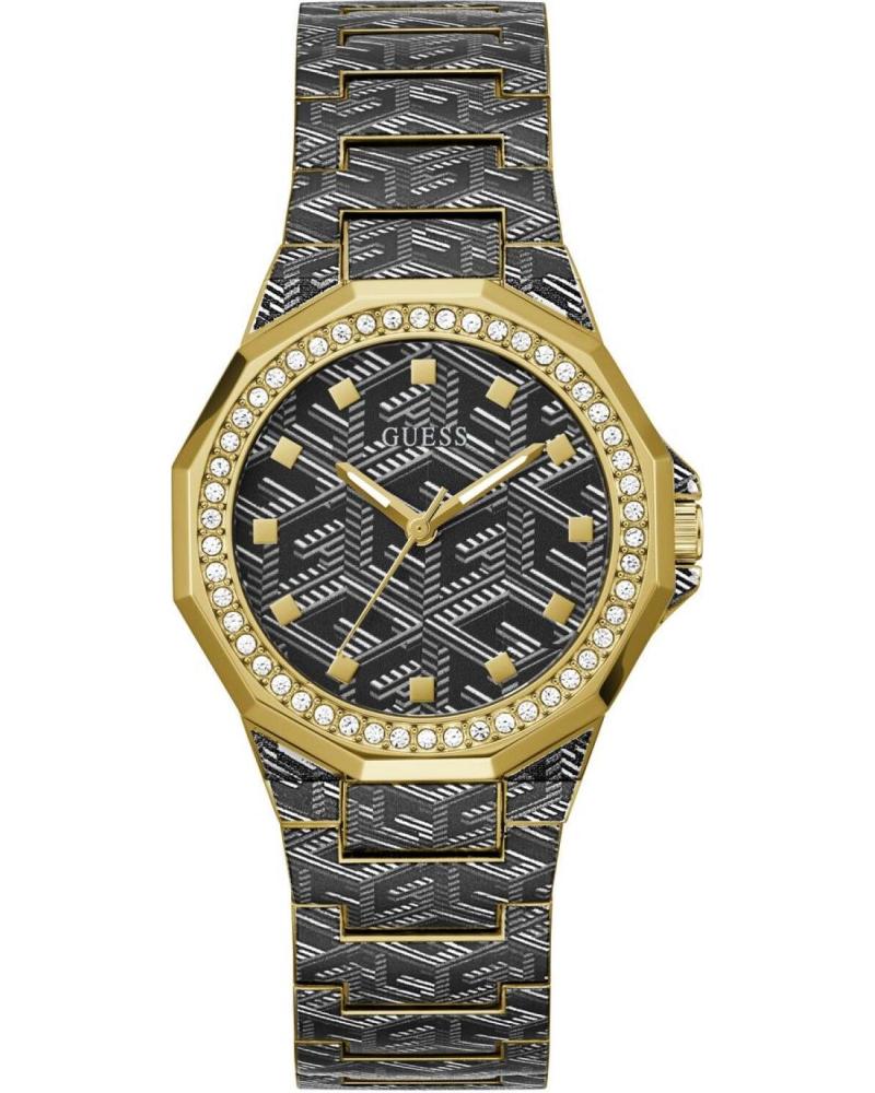 OROLOGIO GUESS GW0597L1 CON QUADRANTE GEOMETRICO E CINTURINO GRIGIO GRIS