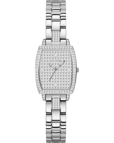 RELÓGIO GUESS GW0611L1 PARA MULHER - MOSTRADOR PRATEADO BRILHANTE GRIS
