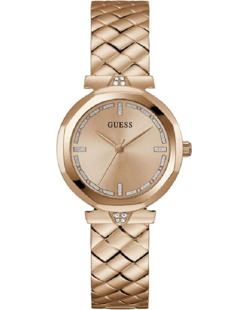RELÓGIO GUESS GW0613L3 COM BRACELETE E MOSTRADOR EM TOM OURO ROSA ROSA