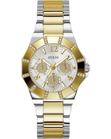 RELÓGIO CRONÓGRAFO GUESS GW0616L2 BICOLOR PRATA E DOURADO DORADO
