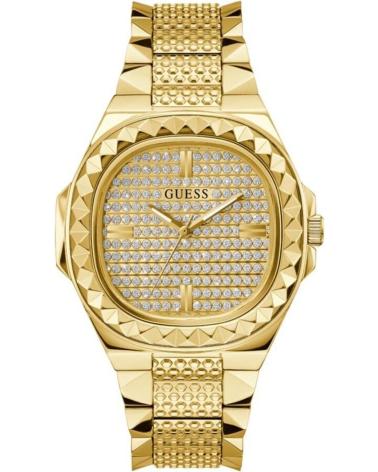 RELÓGIO GUESS GW0622G1 DOURADO COM MOSTRADOR BRILHANTE E BRACELETE DE AÇO DORADO