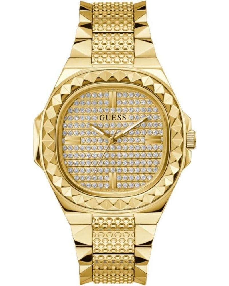 RELÓGIO GUESS GW0622G1 DOURADO COM MOSTRADOR BRILHANTE E BRACELETE DE AÇO DORADO