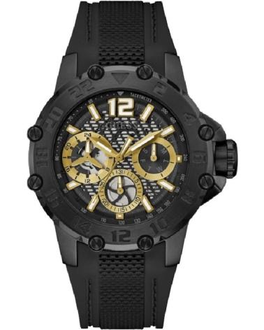 RELÓGIO DE PULSO GUESS GW0640G2 PRETO COM DETALHES DOURADOS NEGRO
