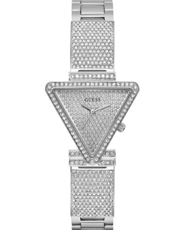 RELÓGIO GUESS GW0644L1 CINZA COM CRISTAIS E MOSTRADOR TRIANGULAR GRIS