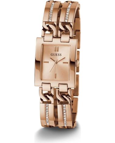 RELÓGIO GUESS GW0668L3 COM PULSEIRA DUPLA EM TOM OURO ROSA ROSA