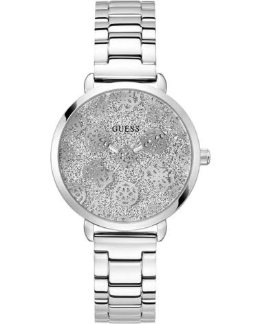 RELÓGIO GUESS GW0670L1 CINZA COM MOSTRADOR GLITTER GRIS