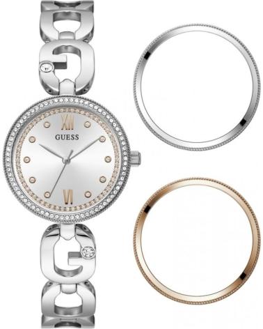 RELÓGIO DE PULSO GUESS GW0693L1 CINZA COM AROS INTERCAMBIÁVEIS GRIS