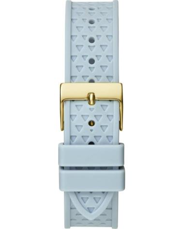 RELÓGIO GUESS GW0694L1 AZUL COM PULSEIRA DE SILICONE E DETALHES DOURADOS AZUL