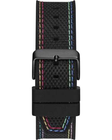 RELÓGIO GUESS GW0701G1 CRONÓGRAFO PRETO COM DETALHES ARCO-ÍRIS NEGRO