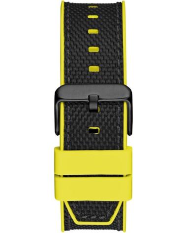 RELÓGIO GUESS GW0713G2 CRONÓGRAFO PRETO COM DETALHES AMARELOS NEGRO