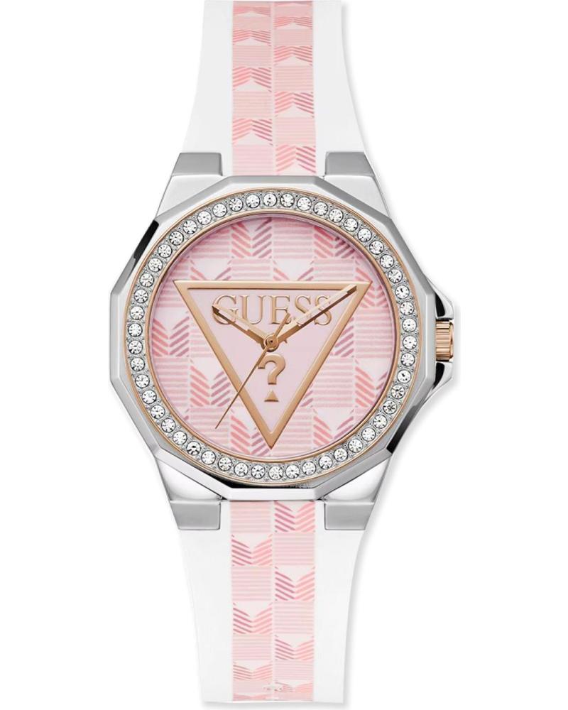 RELÓGIO GUESS GW0834L2 MULTICOLOR COM MOSTRADOR ROSA MULTICOLOR