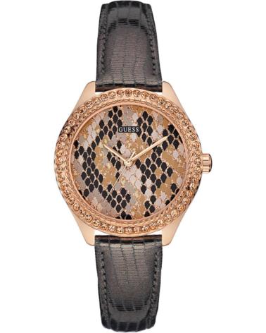 OROLOGIO GUESS W0626L2 CASSA ORO ROSA CINTURINO GRIGIO CON LOGO G GRIS