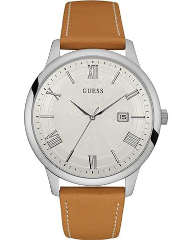 OROLOGIO GUESS W0972G1 MARRONE CON CINTURINO IN PELLE DA UOMO MARRON