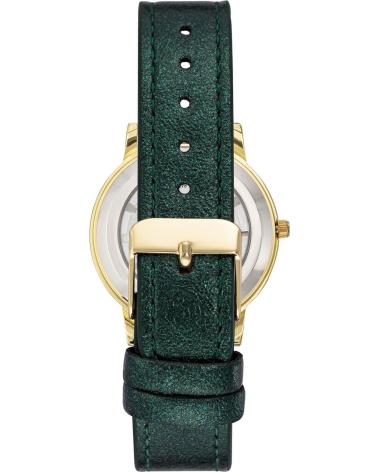 RELÓGIO JUICY COUTURE JC1214GPGN VERDE, CAIXA DOURADA E PULSEIRA DE COURO VERDE
