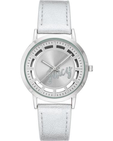 RELOJ JUICY COUTURE JC1215SVSI PLATEADO CON CORREA BLANCA PLATEADO