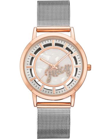 RELOJ JUICY COUTURE JC1217WTRT CON CAJA ORO ROSA Y CORREA DE MALLA PLATEADA PLATEADO