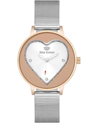 JUICY COUTURE RELOJ DE PULSERA JC1241SVRT BICOLOR PLATA Y ORO ROSA CON ESFERA CORAZÓN PLATEADO