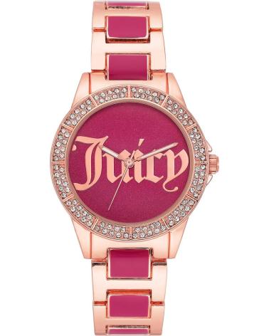 RELOJ JUICY COUTURE JC1308HPRG ORO ROSA Y FUCSIA CON CRISTALES MULTICOLOR