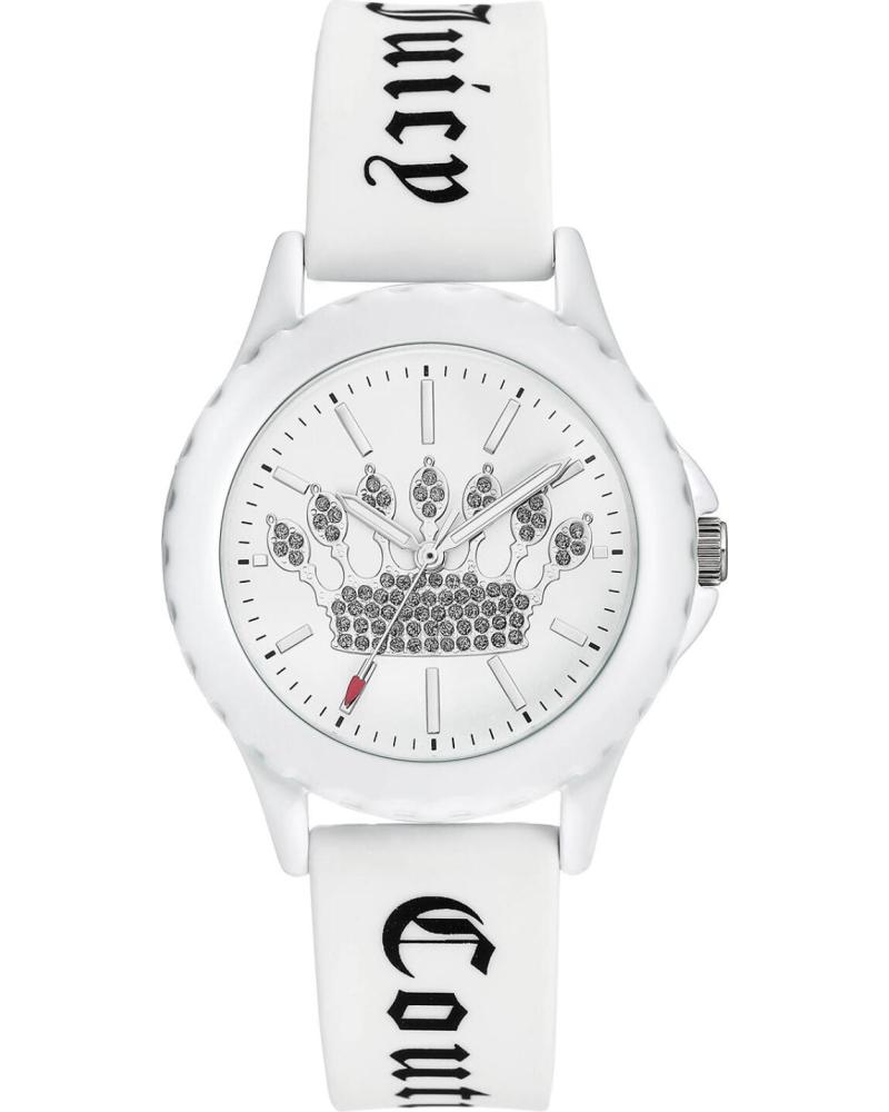 RELOJ JUICY COUTURE JC1325WTWT BLANCO CON CORREA DE SILICONA BLANCO