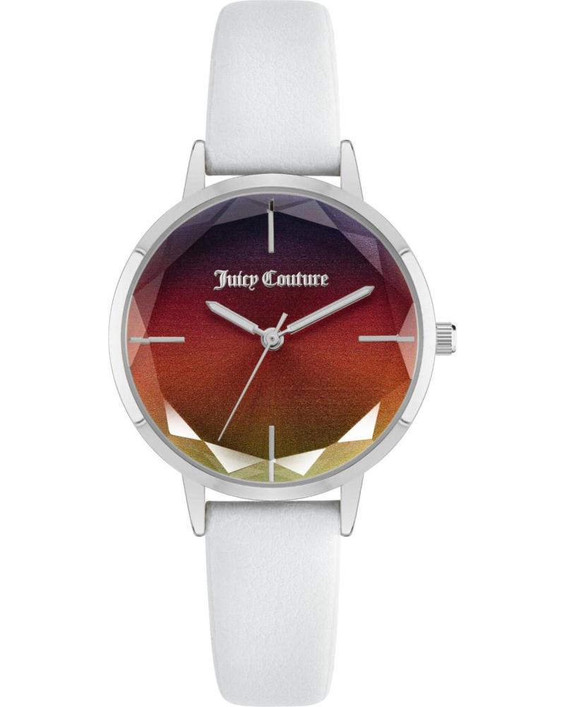 JUICY COUTURE JC1327RBWT UHR WEISS MIT MEHRFARBIGEM VERLAUFSZIFFERBLATT BLANCO